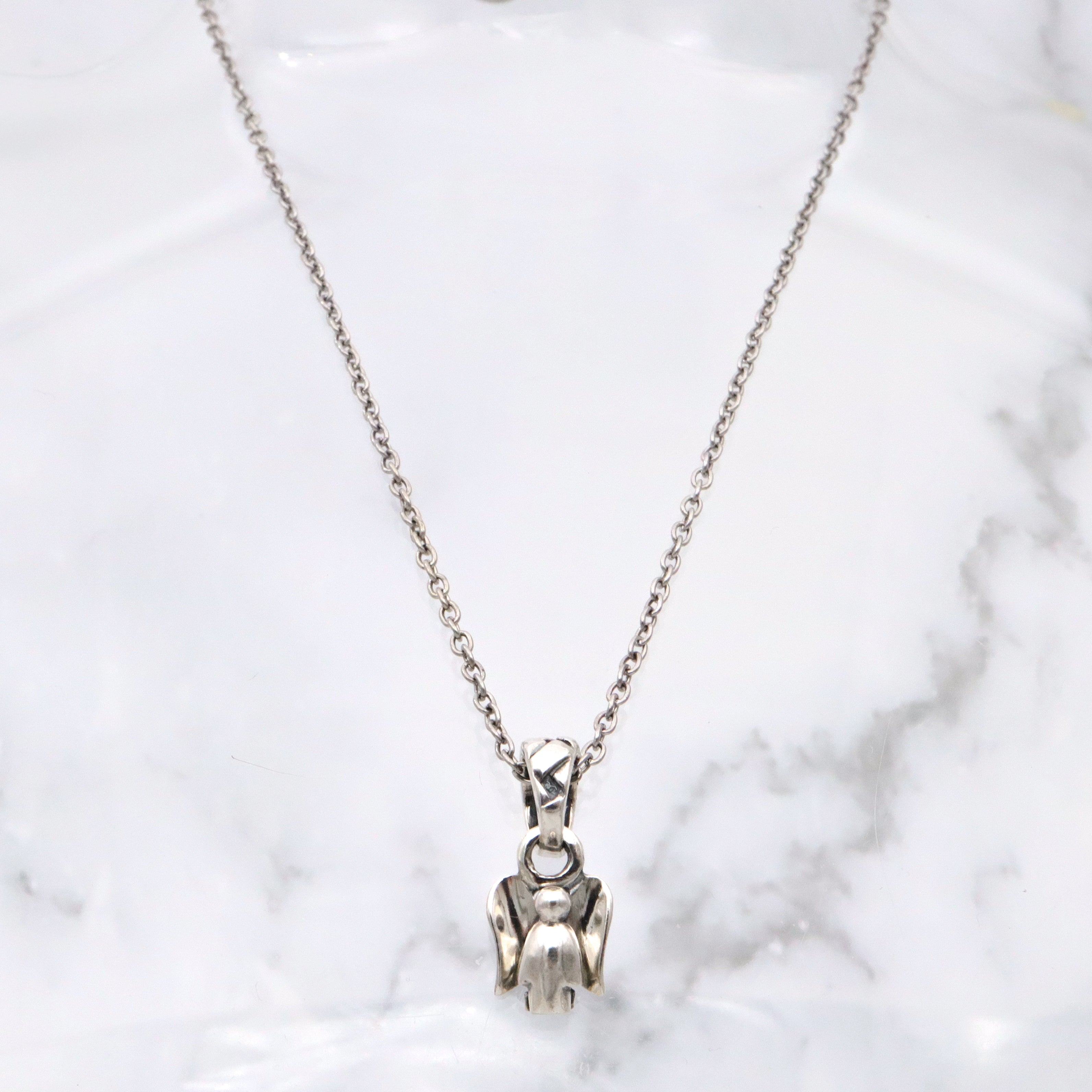 Vintage Saint by Sarah Jane sterling angel charm pendant